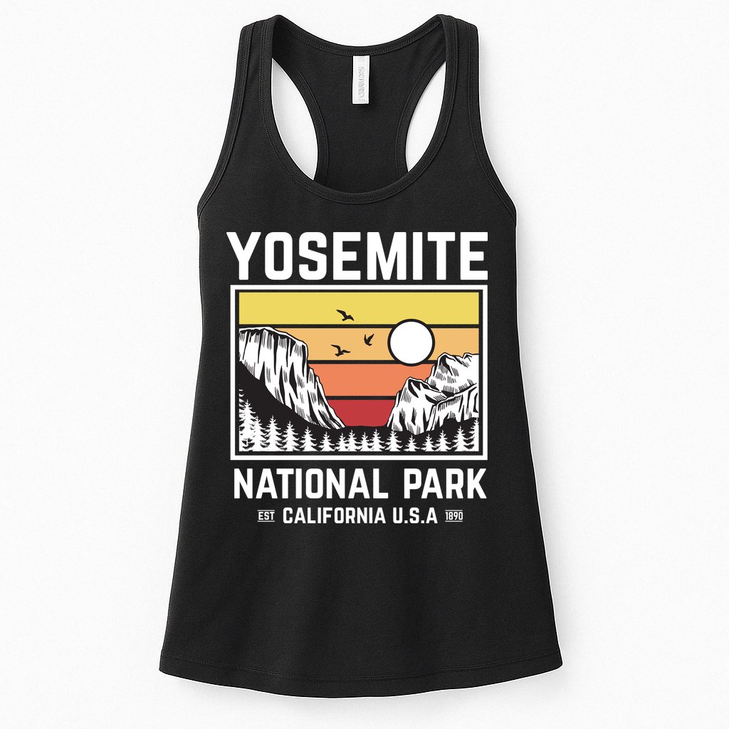 Vintage Yosemite National Park Womens Tank Top