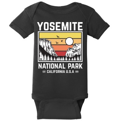 Vintage Yosemite National Park Baby Bodysuit