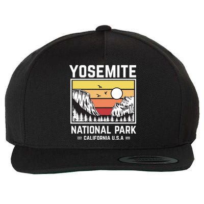 Vintage Yosemite National Park Wool Snapback Cap