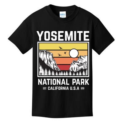 Vintage Yosemite National Park Kids T-Shirt