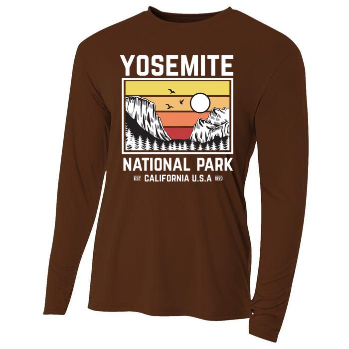 Vintage Yosemite National Park Cooling Performance Long Sleeve Crew