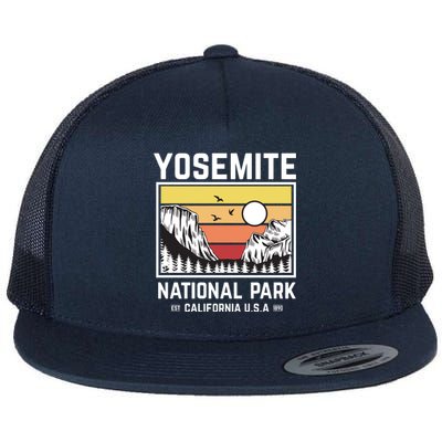 Vintage Yosemite National Park Flat Bill Trucker Hat