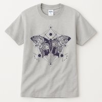 Vintage Zodiac Floral Moth Butterfly Tall T-Shirt