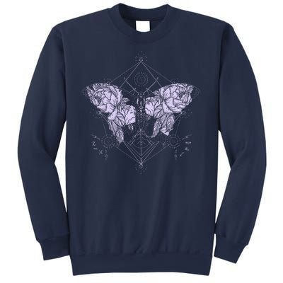 Vintage Zodiac Floral Moth Butterfly Sweatshirt