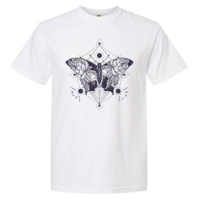 Vintage Zodiac Floral Moth Butterfly Garment-Dyed Heavyweight T-Shirt