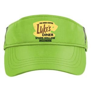 Vintge Luke's Diner Stars Hollow Connecticut Adult Drive Performance Visor