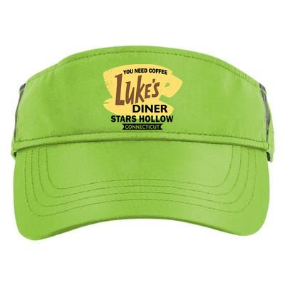 Vintge Luke's Diner Stars Hollow Connecticut Adult Drive Performance Visor