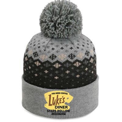 Vintge Luke's Diner Stars Hollow Connecticut The Baniff Cuffed Pom Beanie