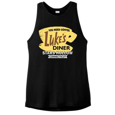 Vintge Luke's Diner Stars Hollow Connecticut Ladies PosiCharge Tri-Blend Wicking Tank