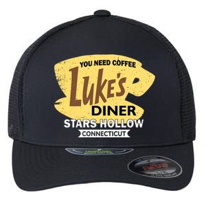 Vintge Luke's Diner Stars Hollow Connecticut Flexfit Unipanel Trucker Cap