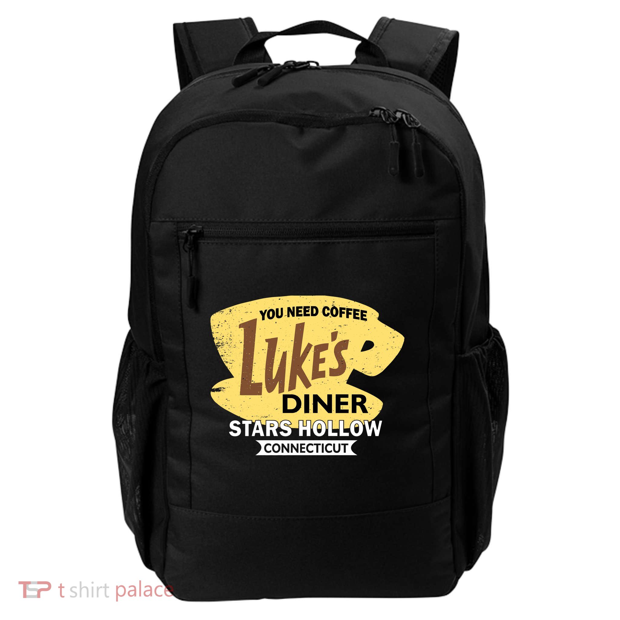 Vintge Luke's Diner Stars Hollow Connecticut Backpack