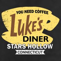 Vintge Luke's Diner Stars Hollow Connecticut Adult Drive Performance Visor