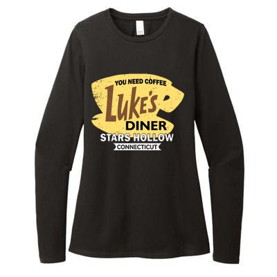 Vintge Luke's Diner Stars Hollow Connecticut Womens CVC Long Sleeve Shirt