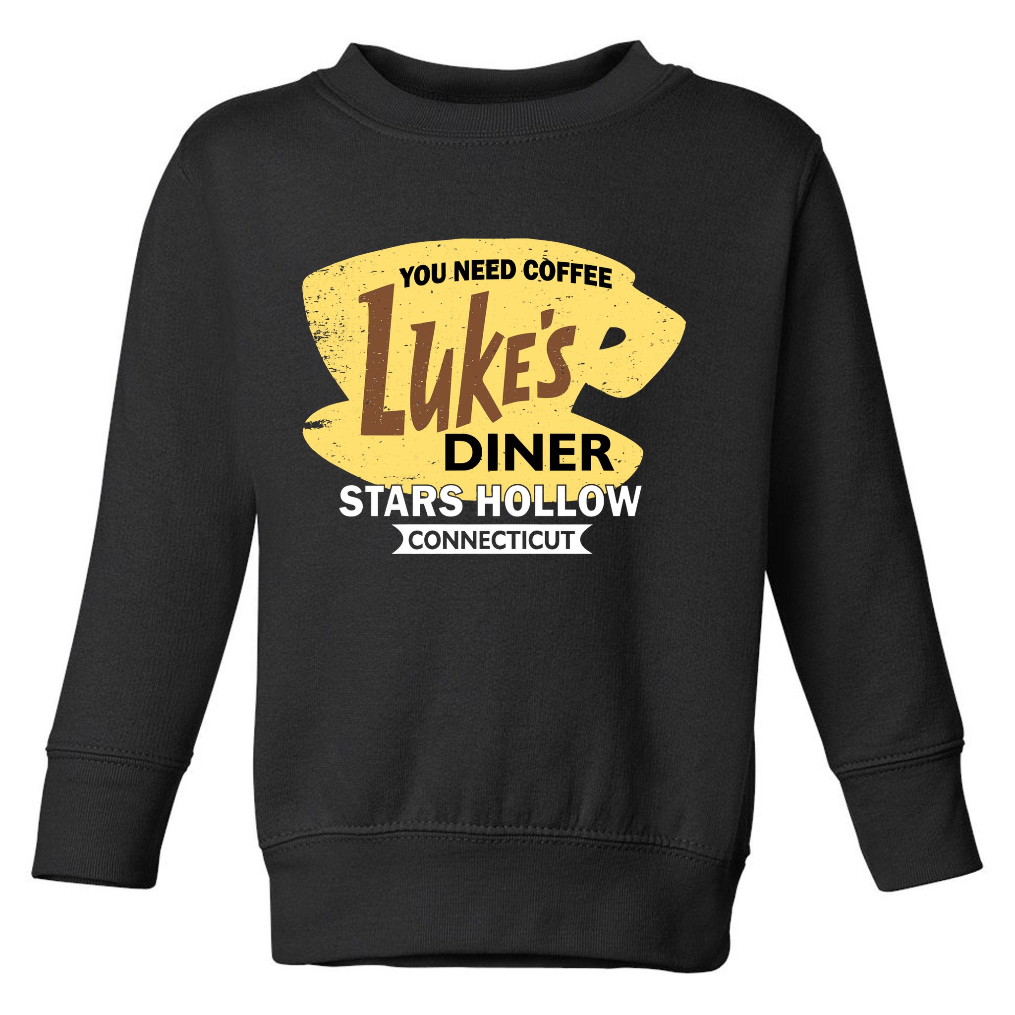 Vintge Luke's Diner Stars Hollow Connecticut Toddler Sweatshirt