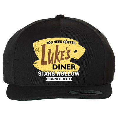 Vintge Luke's Diner Stars Hollow Connecticut Wool Snapback Cap