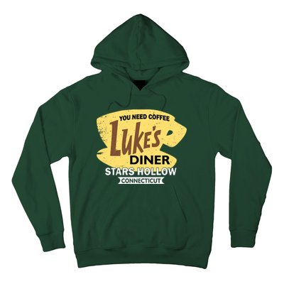 Vintge Luke's Diner Stars Hollow Connecticut Hoodie