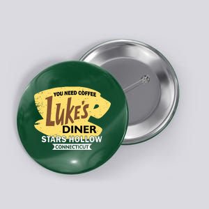 Vintge Luke's Diner Stars Hollow Connecticut Button