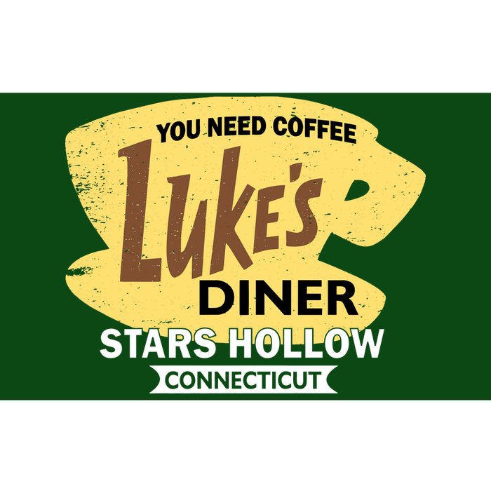 Vintge Luke's Diner Stars Hollow Connecticut Bumper Sticker