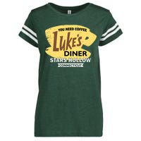 Vintge Luke's Diner Stars Hollow Connecticut Enza Ladies Jersey Football T-Shirt