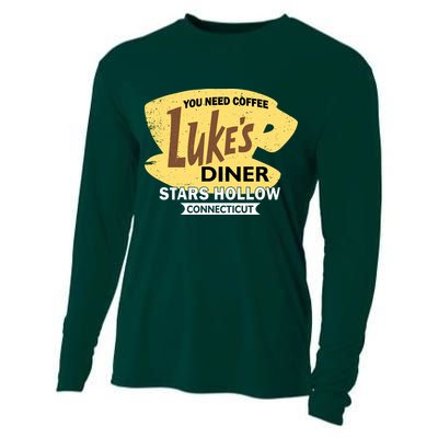 Vintge Luke's Diner Stars Hollow Connecticut Cooling Performance Long Sleeve Crew