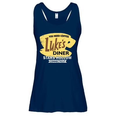 Vintge Luke's Diner Stars Hollow Connecticut Ladies Essential Flowy Tank