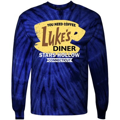 Vintge Luke's Diner Stars Hollow Connecticut Tie-Dye Long Sleeve Shirt