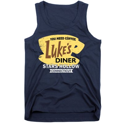 Vintge Luke's Diner Stars Hollow Connecticut Tank Top