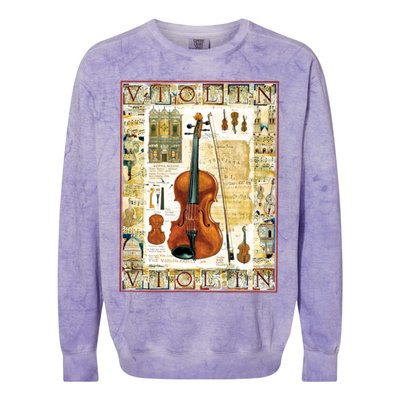 Violin Colorblast Crewneck Sweatshirt