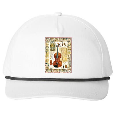 Violin Snapback Five-Panel Rope Hat