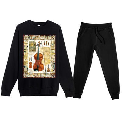 Violin Premium Crewneck Sweatsuit Set