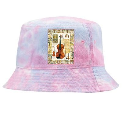 Violin Tie-Dyed Bucket Hat