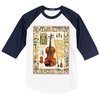 Violin Baseball Sleeve Shirt