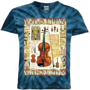 Violin Kids Tie-Dye T-Shirt