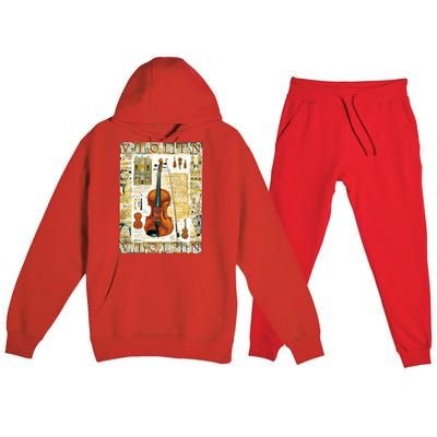 Violin Premium Hooded Sweatsuit Set