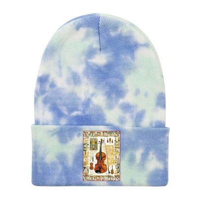 Violin Tie Dye 12in Knit Beanie