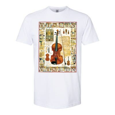 Violin Softstyle CVC T-Shirt