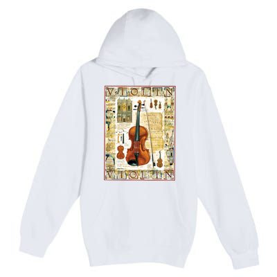 Violin Premium Pullover Hoodie