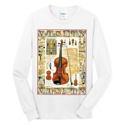 Violin Tall Long Sleeve T-Shirt