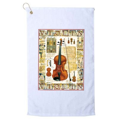 Violin Platinum Collection Golf Towel