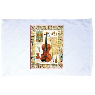 Violin Microfiber Hand Towel