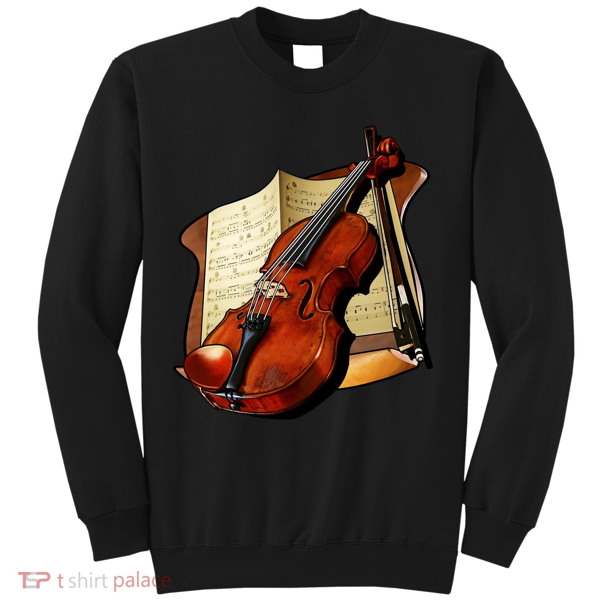 Violin and Sheet Music Sweatshirt