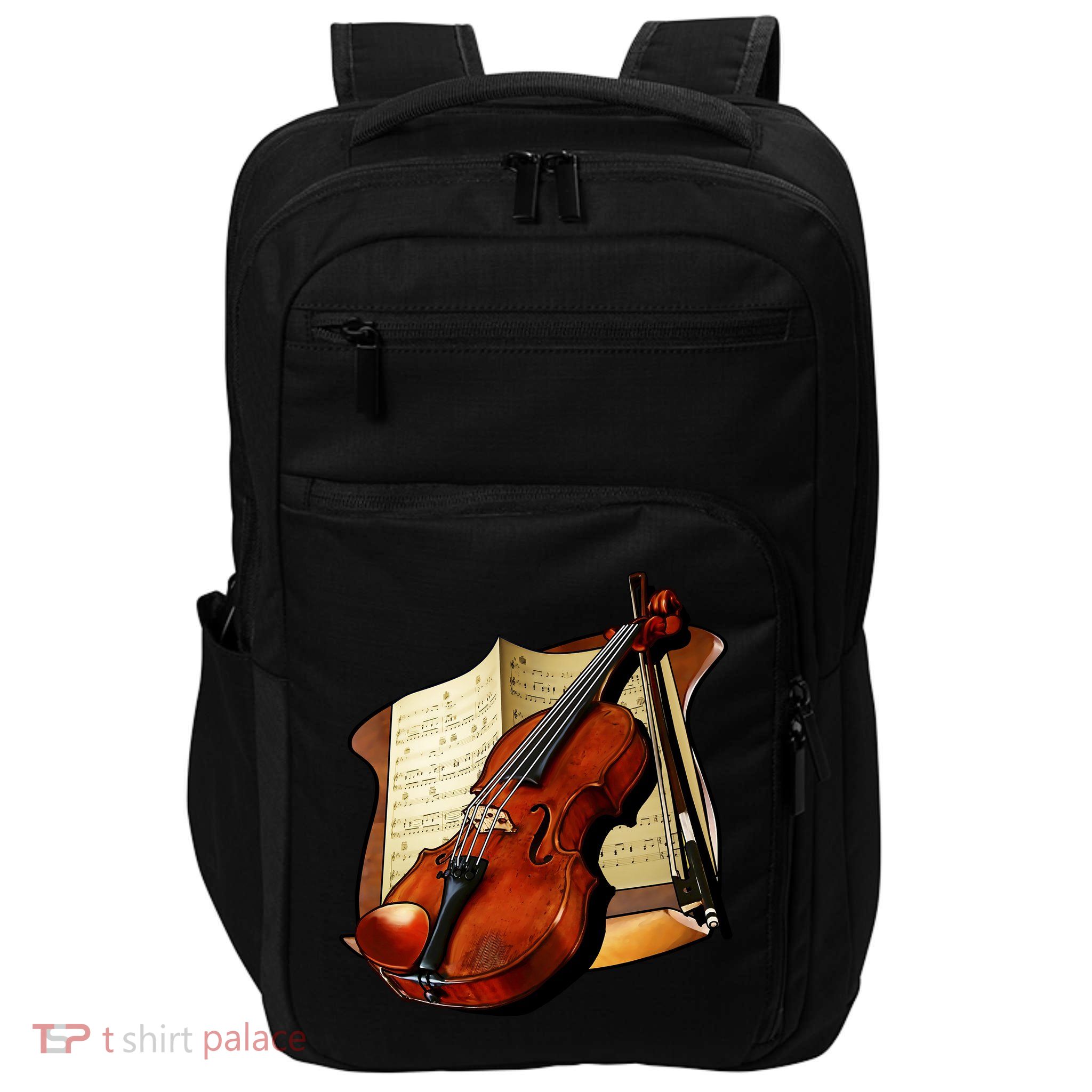 Violin and Sheet Music Impact Tech Backpack