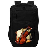 Violin and Sheet Music Impact Tech Backpack