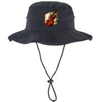 Violin and Sheet Music Bucket Hat