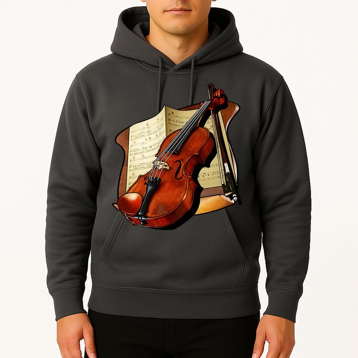 Violin and Sheet Music Hoodie