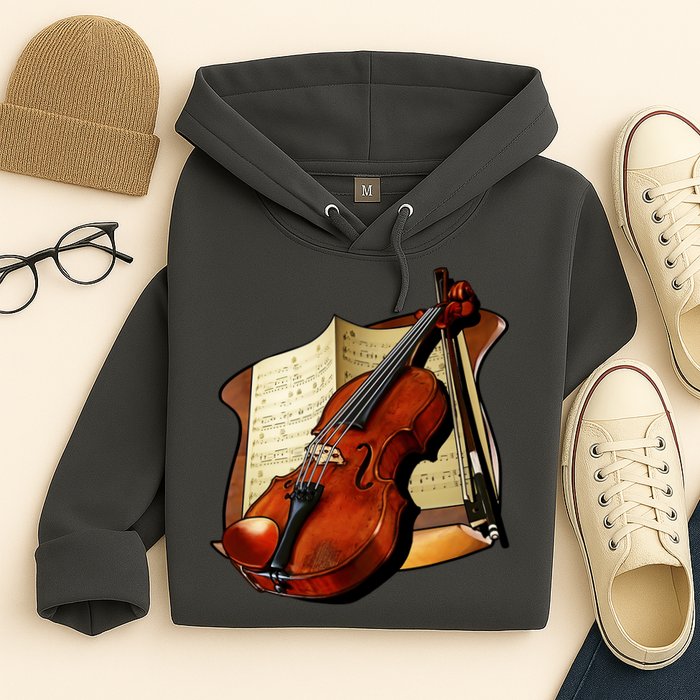 Violin and Sheet Music Hoodie