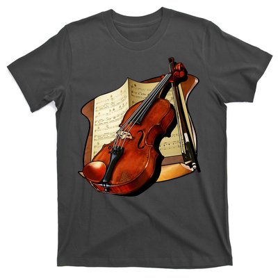 Violin and Sheet Music T-Shirt