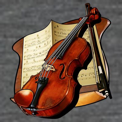 Violin and Sheet Music T-Shirt