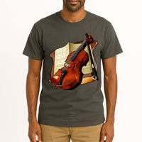 Violin and Sheet Music Tall T-Shirt
