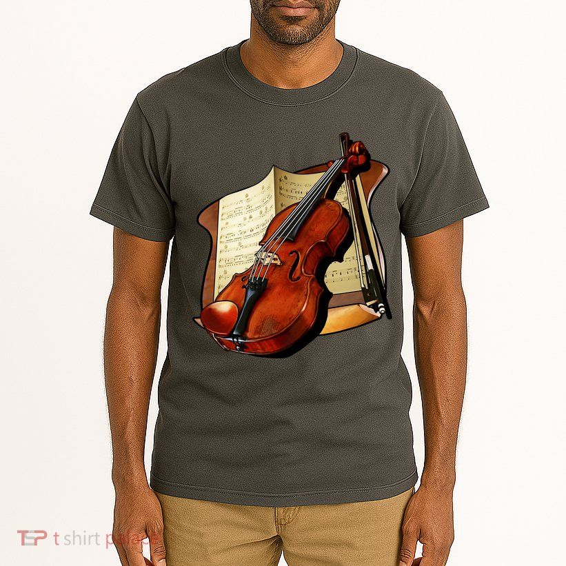Violin and Sheet Music Tall T-Shirt